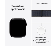 APPLE Watch 10 GPS 46mm koperta z aluminium (onyks) + opaska sportowa (atramentowy) - 1278134 - zdjęcie 9